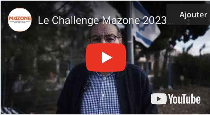 Clip de campagne Challenge Mazone Paris et Israël 2023